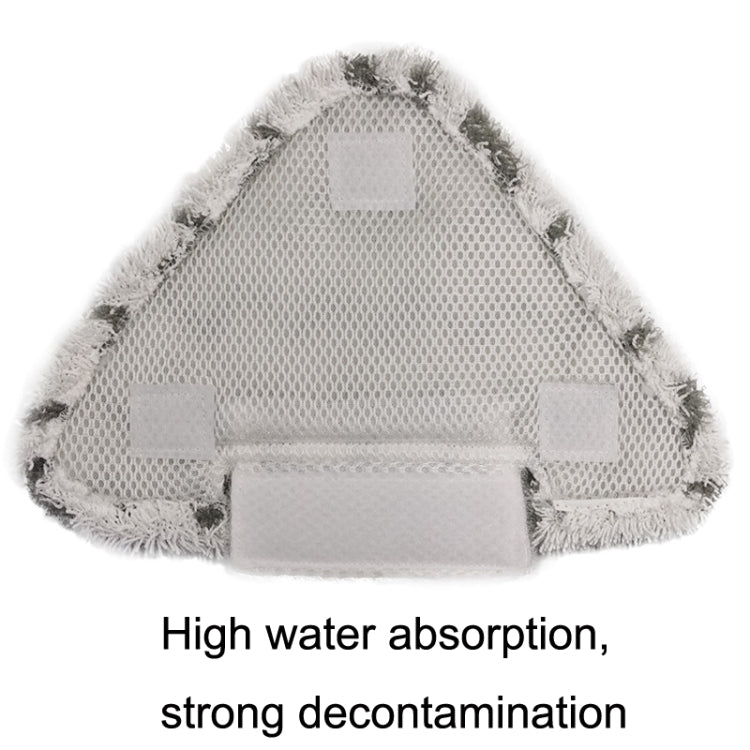 2PCS Steam Mop Triangular Cleaning Cloth For Shark P3 / P5 / P8 / T8(Gray Black)