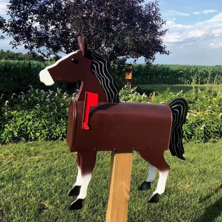 Unique Horse Farm Mailbox Rural Iron Pillar Mailbox