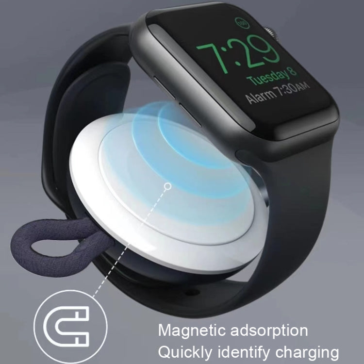 W1 Mini Portable Watch Wireless Charger, For Apple Watch 2/3/4/5/6/7(Black White)