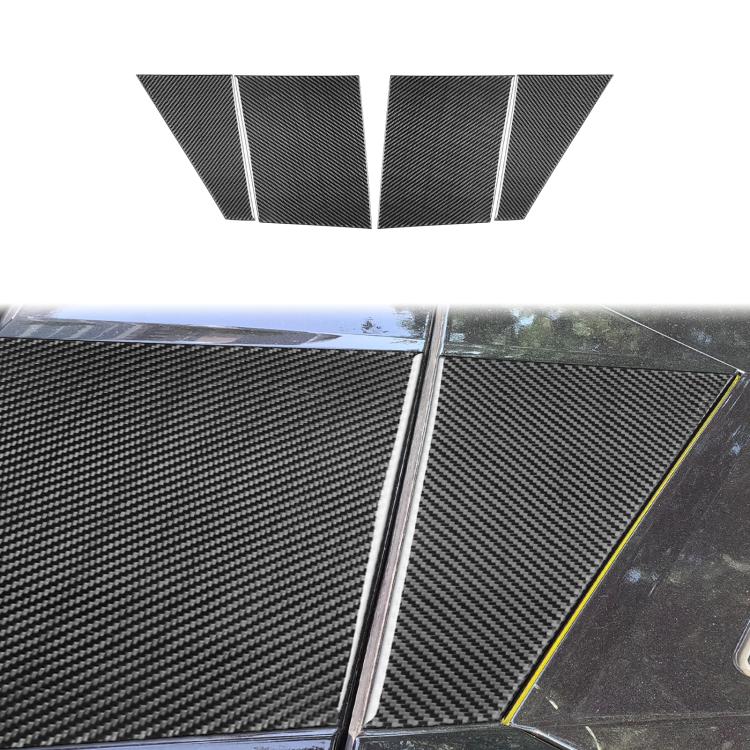 For Chevrolet Corvette C8 4pcs /Set Roof Camera Both Sides Stickers - Black