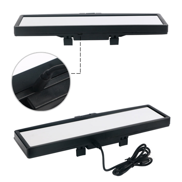 Car Internal Rearview Mirror Car Modified LED 3D Rearview Mirror