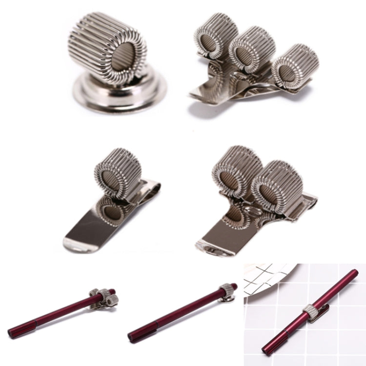 10 PCS Doctors Nurse Uniform Pen Holder Clips Metal Pen Holder,Style: Adhesive Rotatable