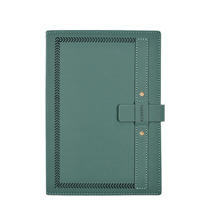 A5 PU Leather Matte Cover Embossed Insert Buckle Notebook