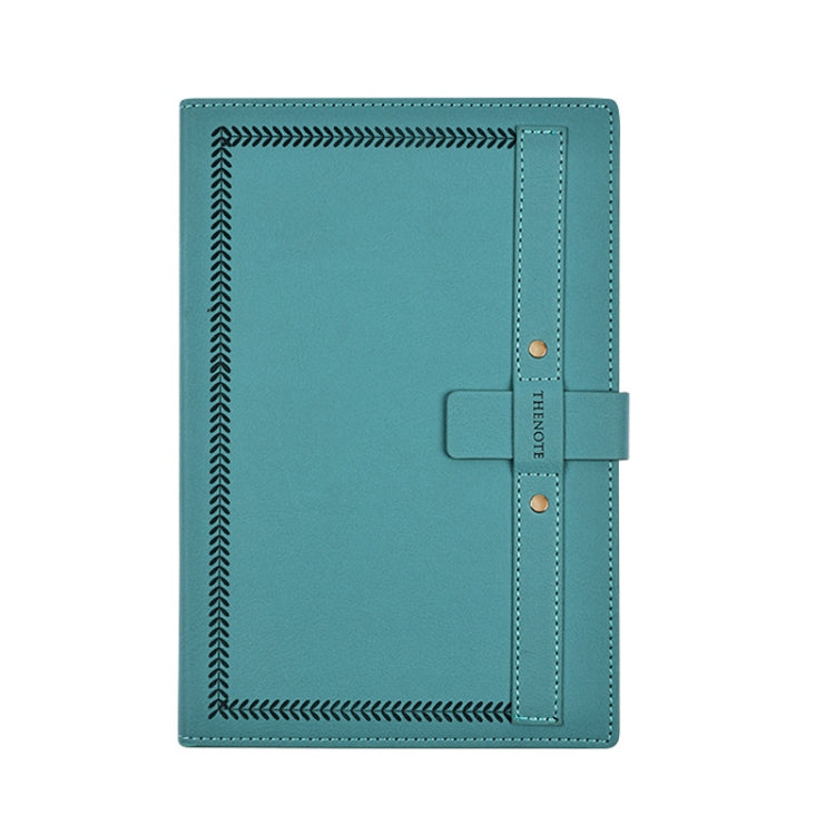 A5 PU Leather Matte Cover Embossed Insert Buckle Notebook