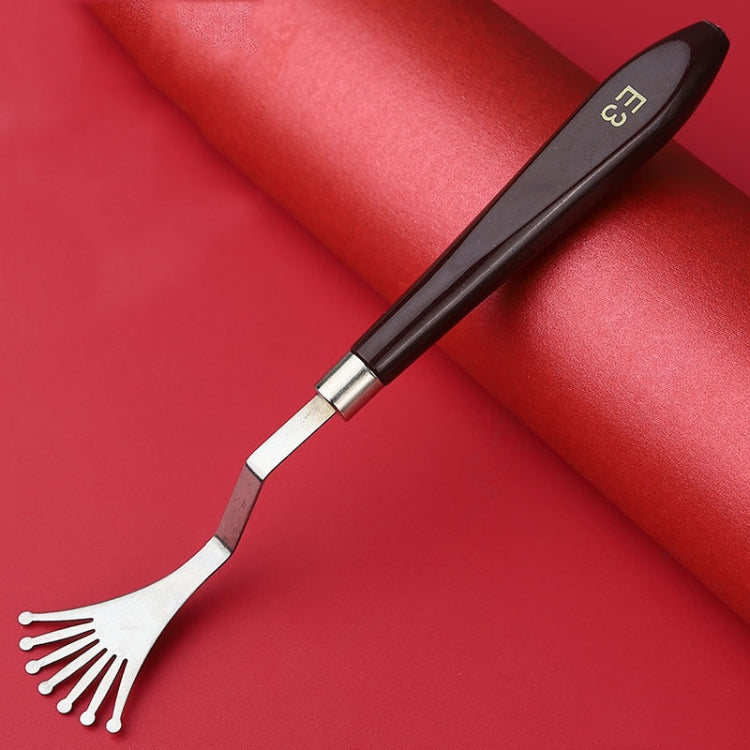 9 PCS Oil Painting Knife Graffiti Toning Wooden Scraper Student Art Painting Tool, Style: E3