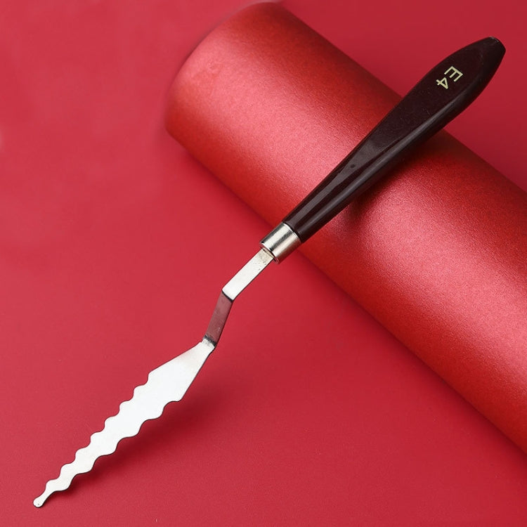 9 PCS Oil Painting Knife Graffiti Toning Wooden Scraper Student Art Painting Tool, Style: E4