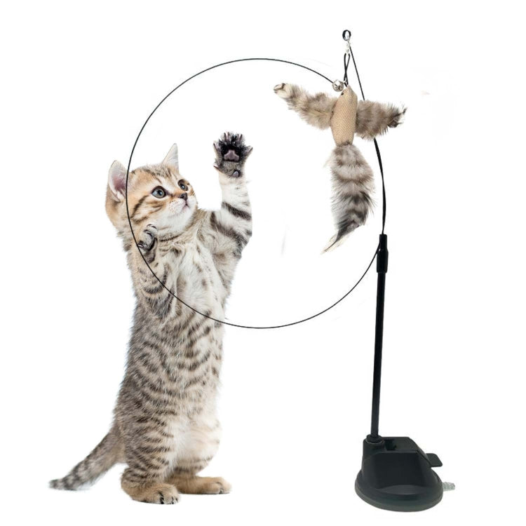 Epoxy Sucker Long Rod Funny Cat Stick Cat Toy, Color:
