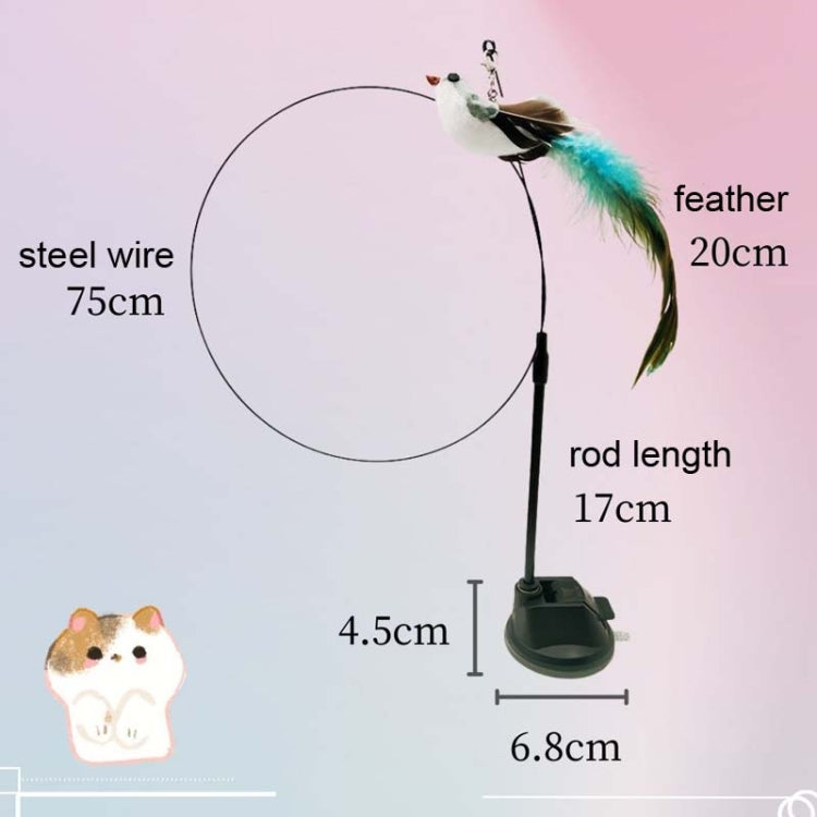 Epoxy Sucker Long Rod Funny Cat Stick Cat Toy, Color: