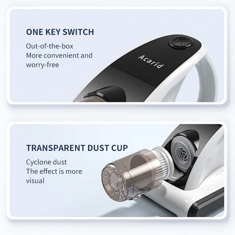 GLS50 150W Sterilization Wireless Mite Removal Instrument USB Charging Bed Vacuum Cleaner