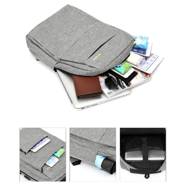 Three PCS/Sets USB Charging Outdoor Travel Backpack Student School Bag