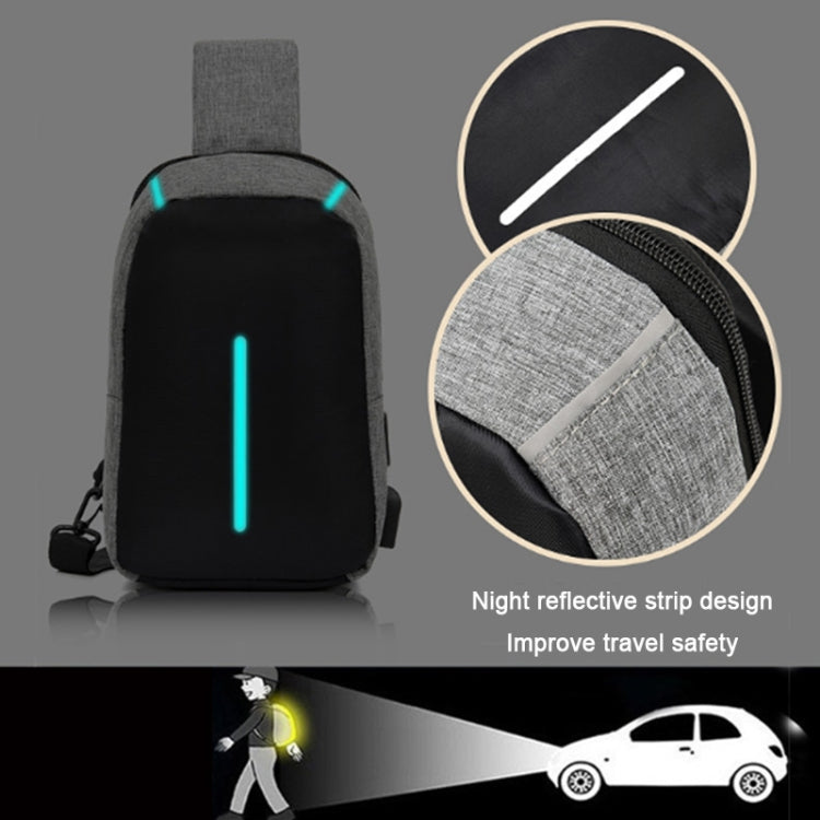 USB Charging Outdoor Leisure Multifunctional Chest Bag