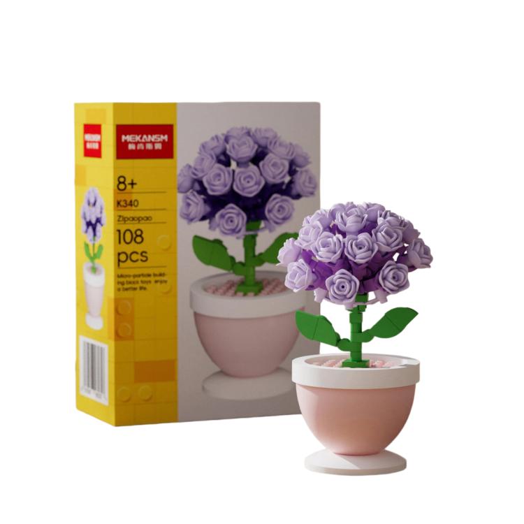 MEKANSM Mini Flower Building Blocks Micro Building Bricks Potted Plant Small Botanical Collection Desk Decor DIY Toy for Kids 8+ and Adults