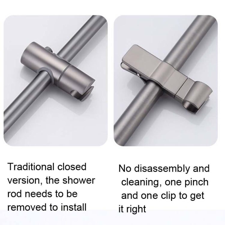 Bath Shower Rod Lifter Bracket Shower Pipe Lift Clamp Electroplating