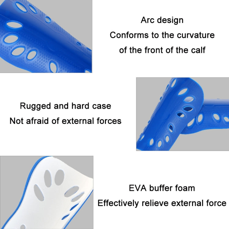2 Pairs Football Shin Pads Professional Game Training Sports Knee Pads, Color: HTB01 White S