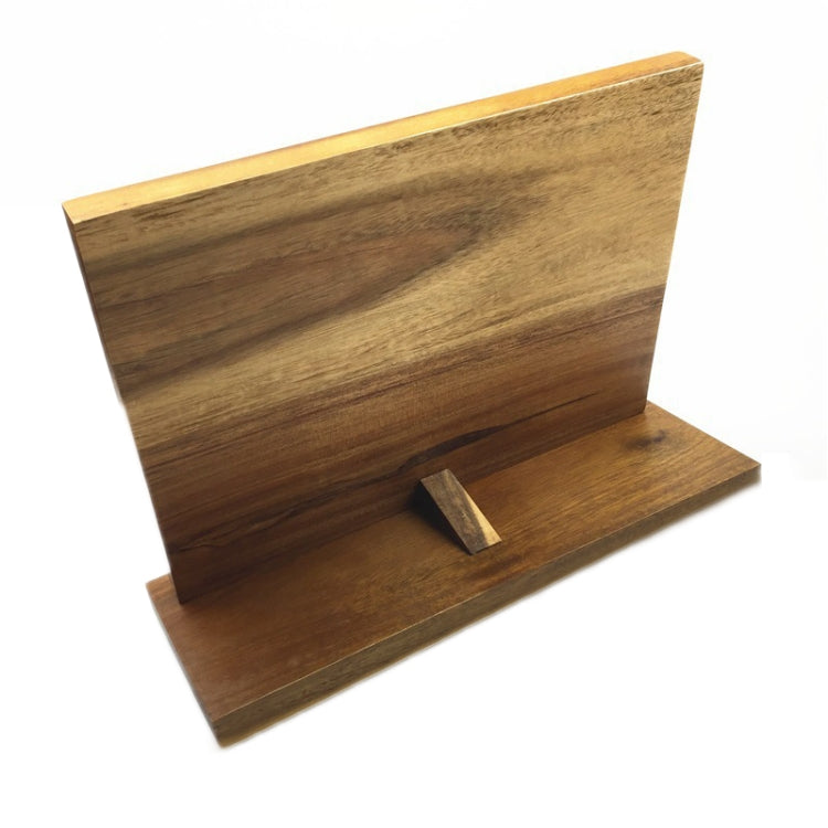 Home Kitchen Double-Sided Magnetic Solid Wood Knife Holder(275x105x215mm)