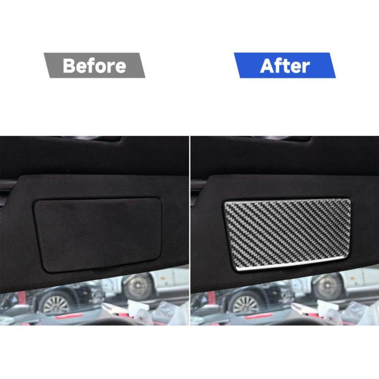 For Chevrolet Corvette C8 2pcs /Set Vanity Mirror Panel Sticker - Black