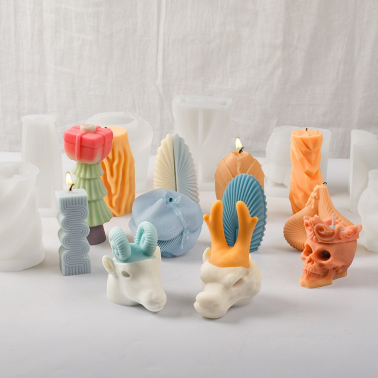 Geometric Scented Candle Silicone Mold, Specification: LZ-383+Tool Set