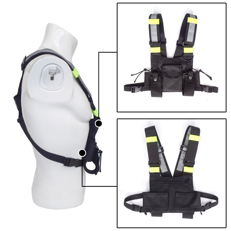 MTP-340 Adjustable Walkie-talkie Call Machine Vest, Size: One Size