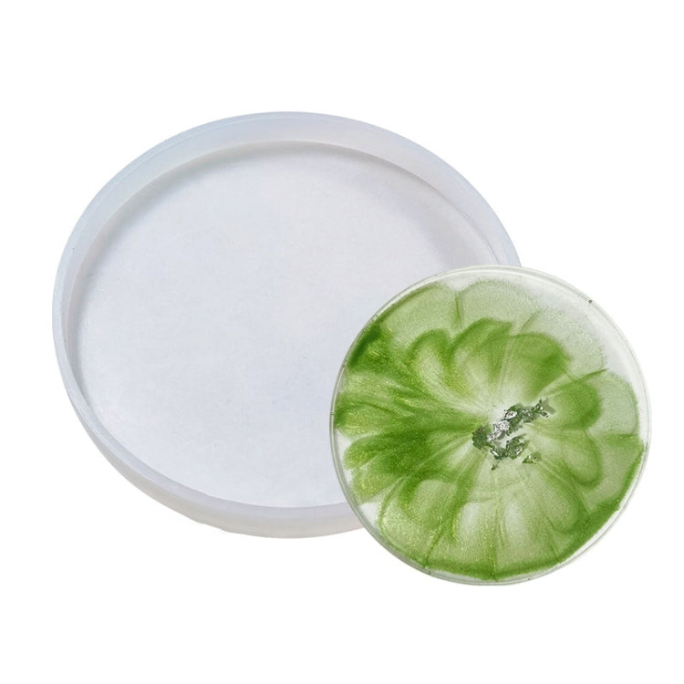 DIY Crystal Epoxy Storage Box Silicone Mould, Specification: Round Coaster DJ-100