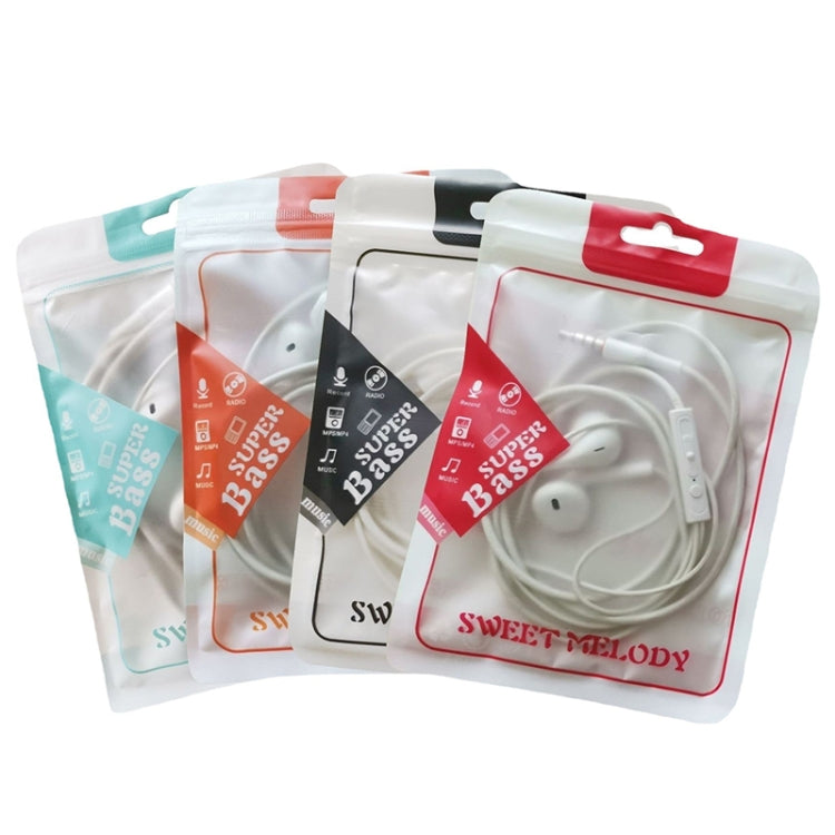 100PCS Headphone Data Cable Self-sealing Packaging Bag Pearl Zipper Bag