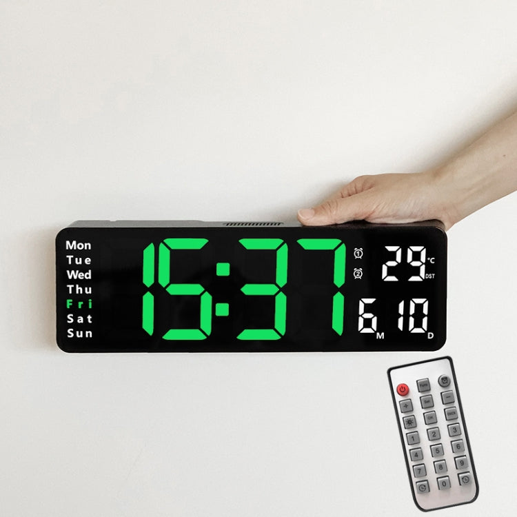 6629 13 Inch Multifunctional LED Living Room Large Screen Wall Clock