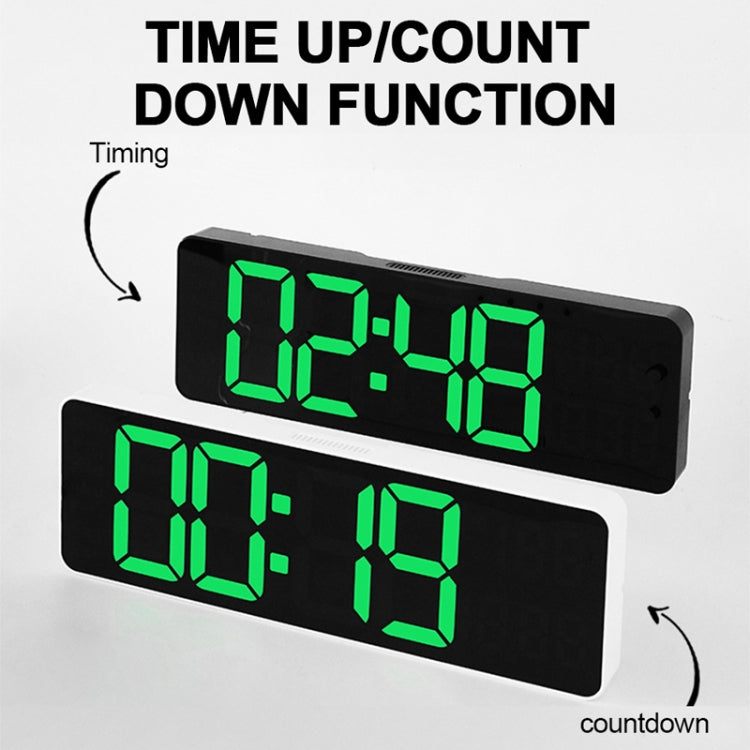 6629 13 Inch Multifunctional LED Living Room Large Screen Wall Clock