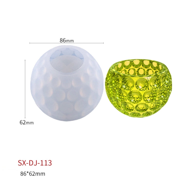 DIY Polka Dot Storage Box Crystal Ashtray Silicone Mold, Specification: DJ-113