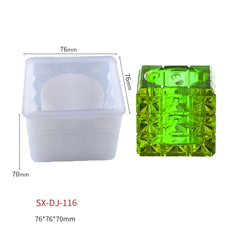 DIY Polka Dot Storage Box Crystal Ashtray Silicone Mold, Specification: DJ-116