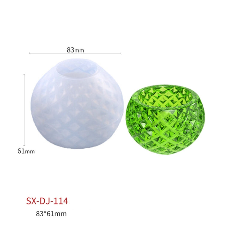 DIY Polka Dot Storage Box Crystal Ashtray Silicone Mold, Specification: DJ-114