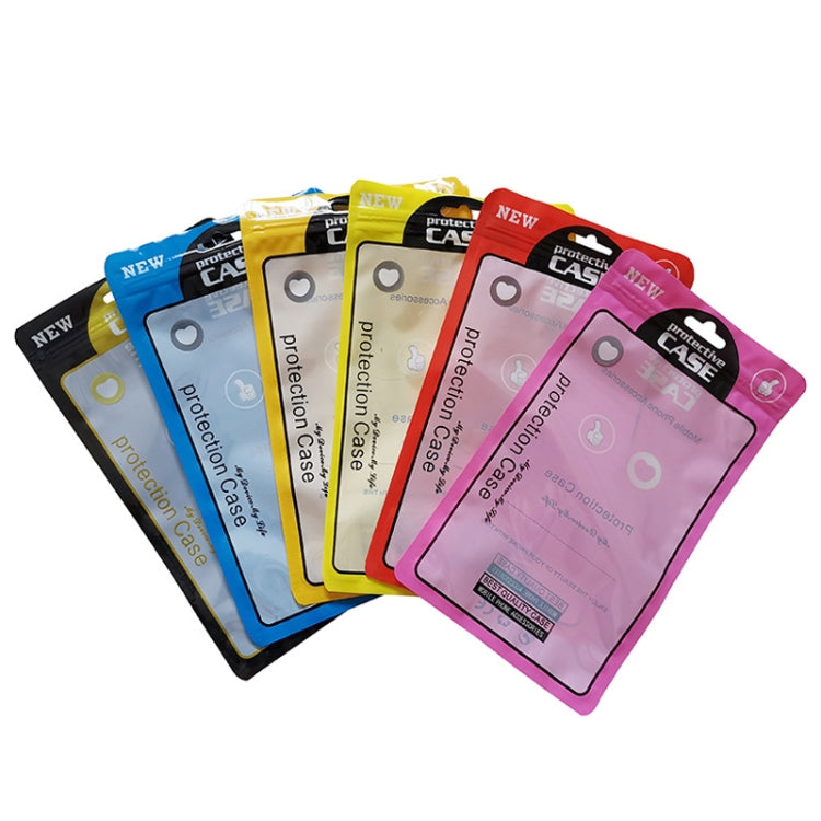 100PCS Phone Case Plastic Self-Sealing Pearl Packaging Bags, Size: 13.5x24cm (Red)