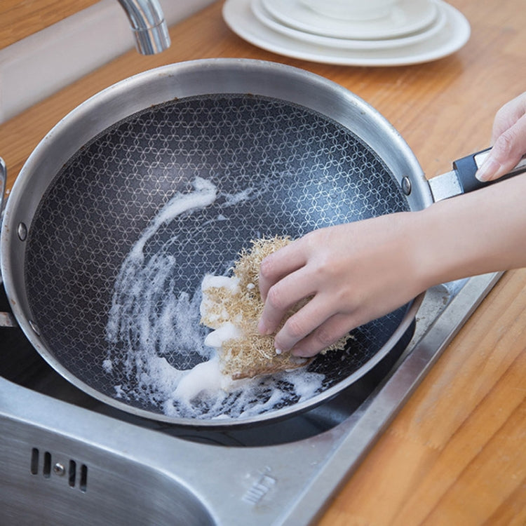 Kitchen Wooden Handle Cleaning Brush,Style: Loofah Pot Brush
