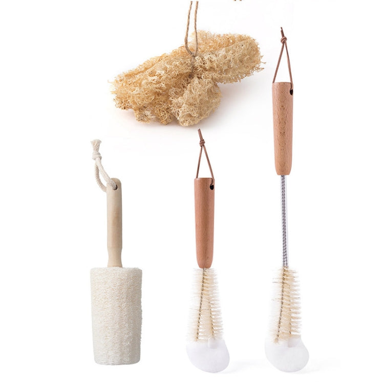 Kitchen Wooden Handle Cleaning Brush,Style:  Short Handle Cup Brush