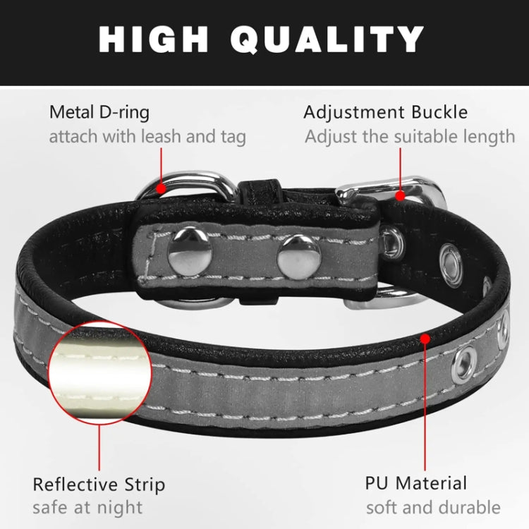 CL181K Pet Soft Reflecting Collar, Size: