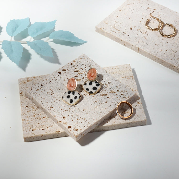 2 PCS Cave Stone Jewelry Shooting Props Jewelry Display Stand, Color: Gray (10x10cm)