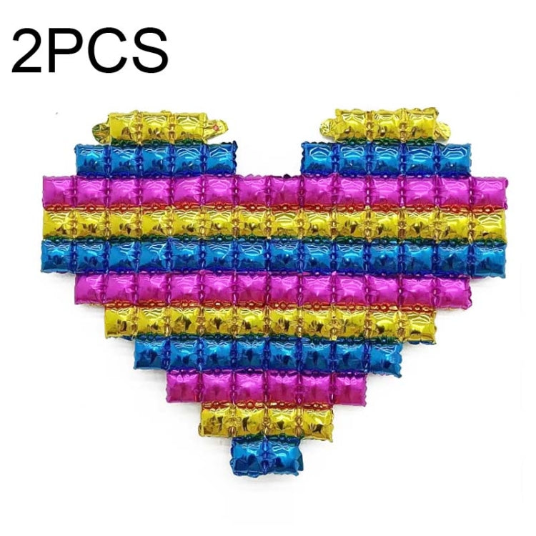2 PCS Love Shape Background Wall Balloon Confession Wedding Decoration Balloon
