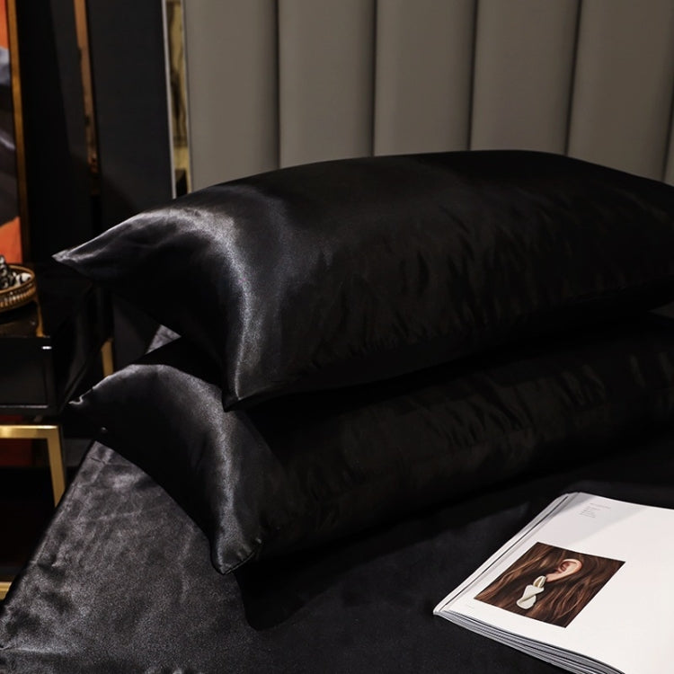 2 Pairs Ice Silk Pillowcase Home Textile Bedding, Size: 50x90cm
