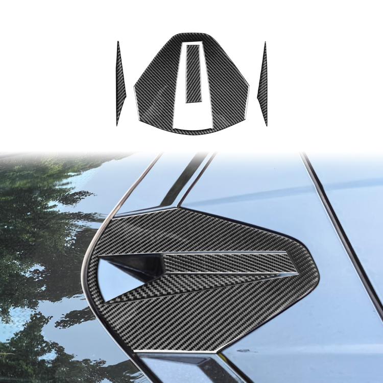 For Chevrolet Corvette C8 4pcs /Set Rear Roof Camera Sticker - Black