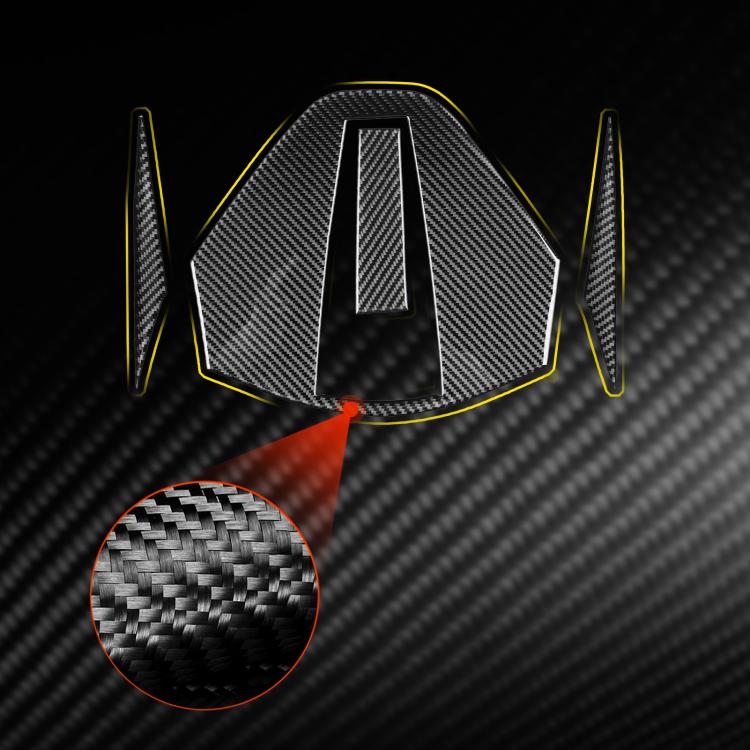 For Chevrolet Corvette C8 4pcs /Set Rear Roof Camera Sticker - Black