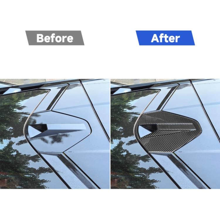 For Chevrolet Corvette C8 4pcs /Set Rear Roof Camera Sticker - Black