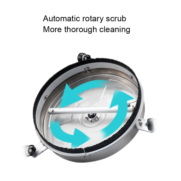 Round Floor Scrubber High Pressure Cleaner, Size: 15 inch Stainless Steel+2 Shots