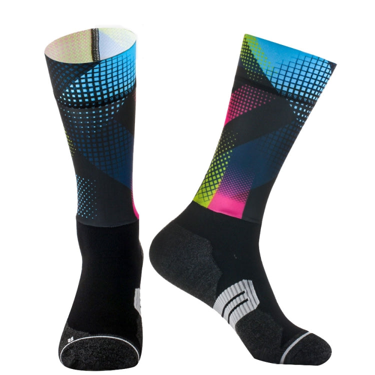 Road Bike Socks Non-Slip Outdoor Riding Socks Elastic Compression Socks, Size: 38-44