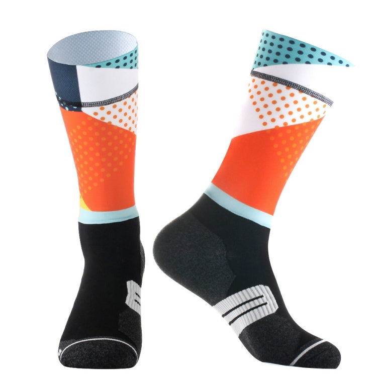 Road Bike Socks Non-Slip Outdoor Riding Socks Elastic Compression Socks, Size: 38-44