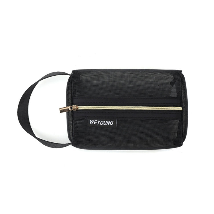2 PCS Outdoor Travel Portable Mesh Toiletry Cosmetic Bag, Size: Small