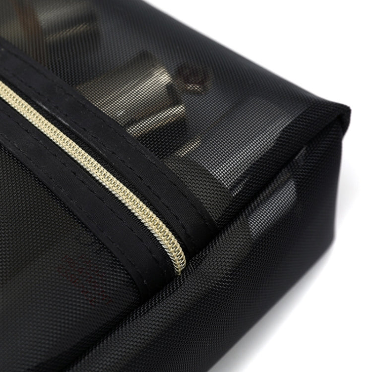 2 PCS Outdoor Travel Portable Mesh Toiletry Cosmetic Bag, Size: Medium