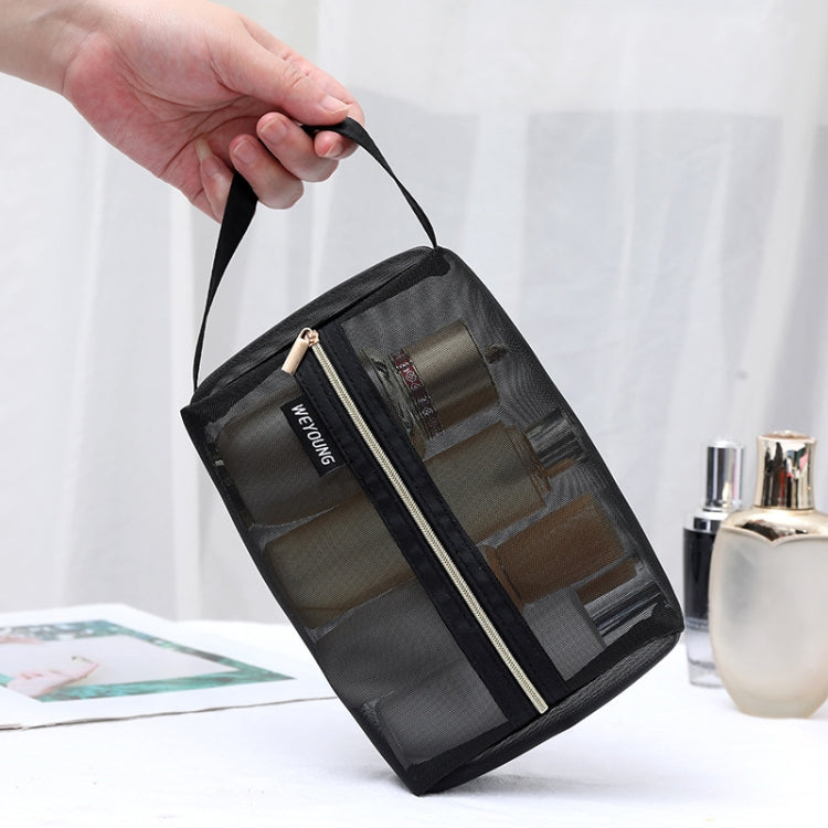 2 PCS Outdoor Travel Portable Mesh Toiletry Cosmetic Bag, Size: Medium