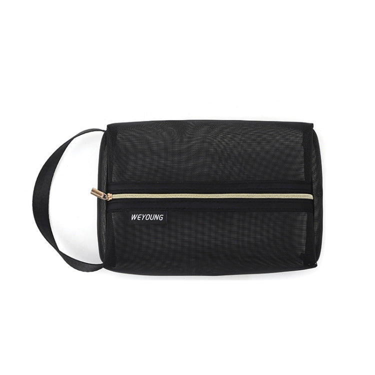 2 PCS Outdoor Travel Portable Mesh Toiletry Cosmetic Bag, Size: Large