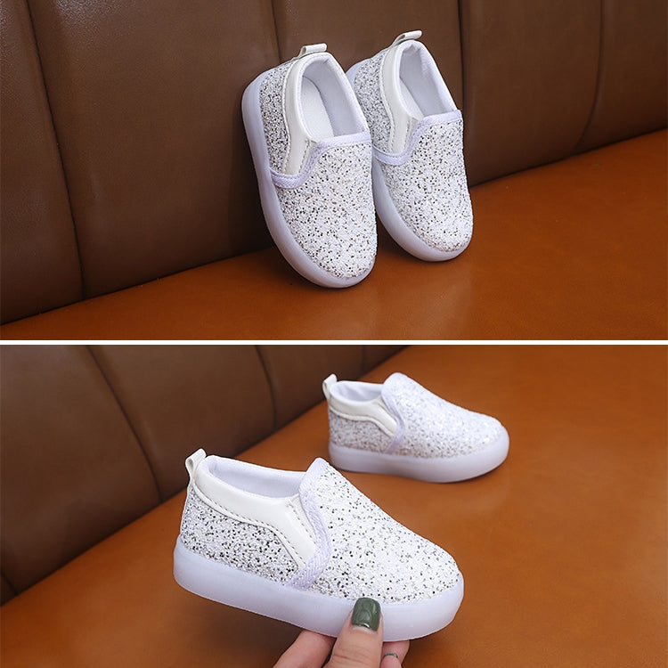 Children Flash Sneakers Sequin Caual Shoes, Size:27