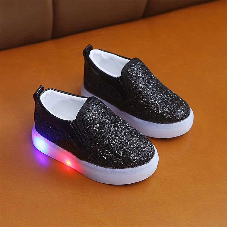 Children Flash Sneakers Sequin Caual Shoes, Size:27