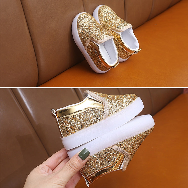 Children Flash Sneakers Sequin Caual Shoes, Size:27