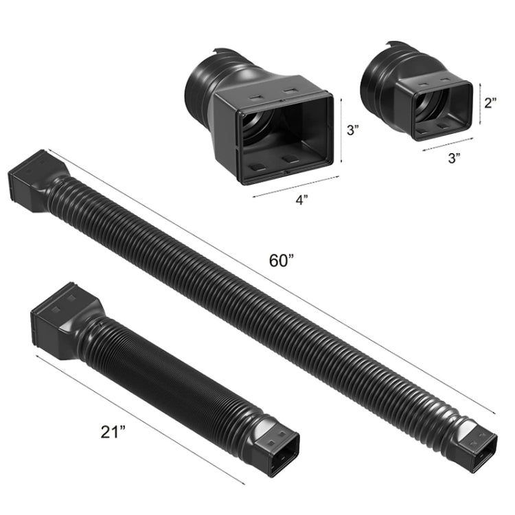 Downspout Extenders Telescoping Rain Gutter Drains